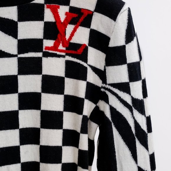 Louis Vuitton Distorted Damier Intarsia Turtleneck - Picture 5 of 11